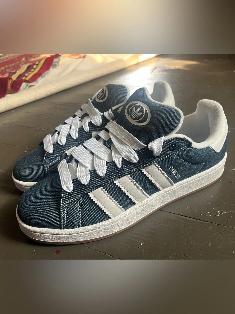 adidas Campus Men’s Navy & White Low-Top Sneakers